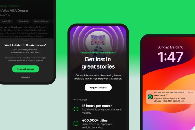 Spotify expands audiobooks access to family plan members in the US for the first time