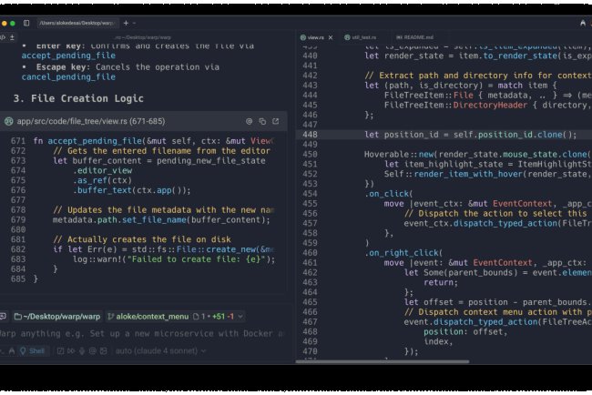 Warp brings new diff-tracking tools to the AI coding arms race