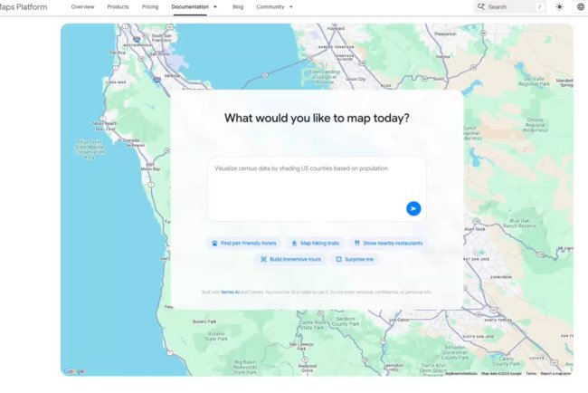Google Maps releases new AI tools that let you create interactive projects